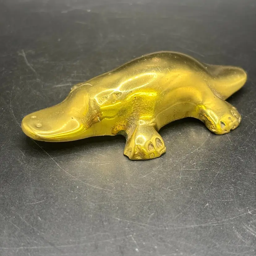 Brass Hollow Platypus Figurine 3.5β