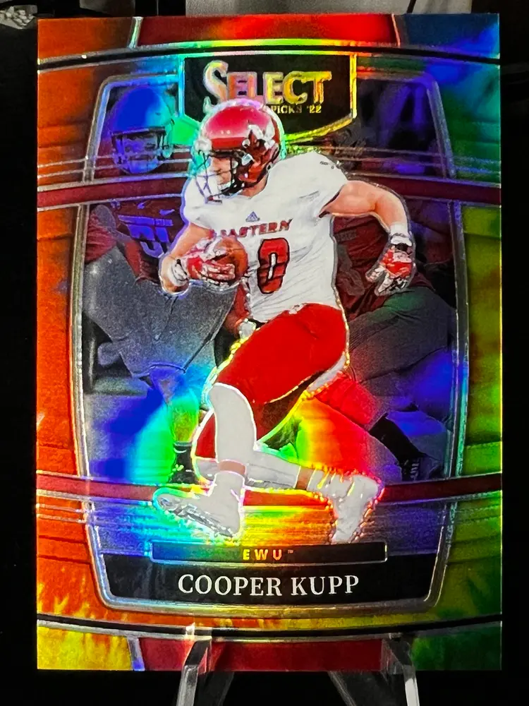 2022 Panini Select Draft Picks Cooper Kupp Red Tie Dye /25