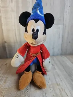 Disney Mickey Mouse 12” Sorcerer's Apprentice Stuffed Plush