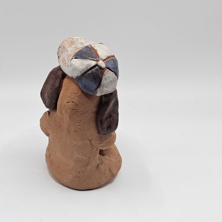 Derpy dog studio Art pottery Marion Fralick Canada Figurine Sculpture