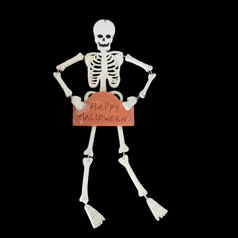 Happy Halloween Articulated Ghost Door Decor 25.5 Inches Long