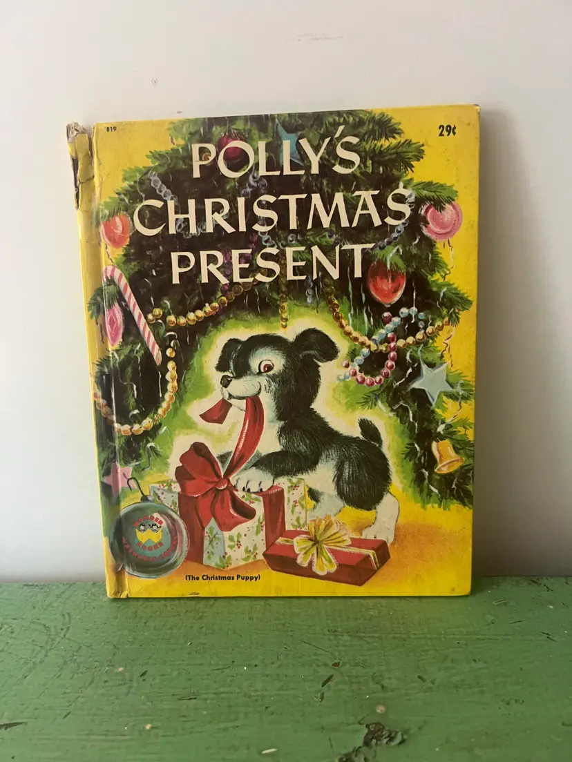 Polly's Christmas Present (1953) Vintage Children's Book. Wonder Books. Irma Wilde