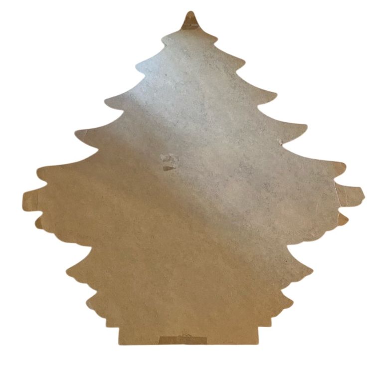 Vintage Cardboard Christmas Tree Hanging Decoration