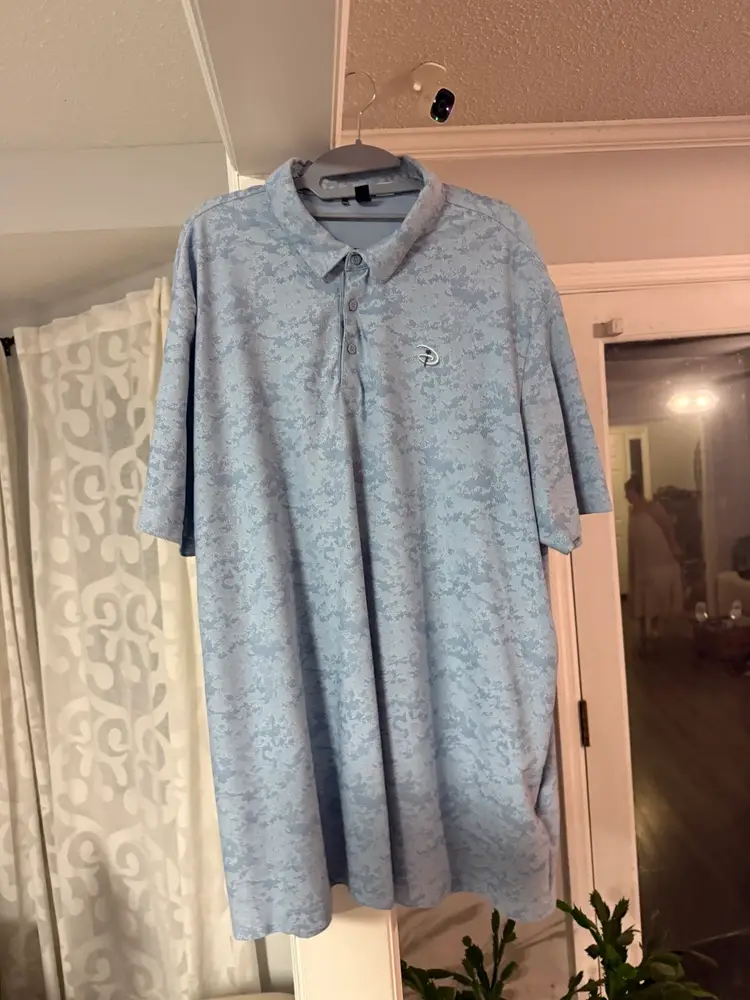 Disney Golf Adidas Camo 3xl Polo Used