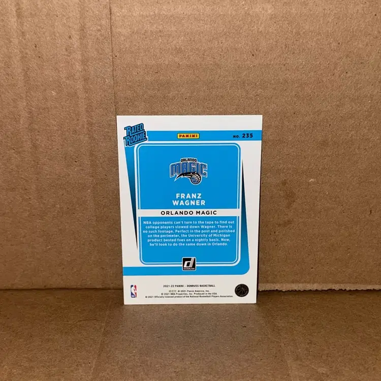 2021-22 Panini Donruss Basketball Franz Wagner Orange Lazer RC