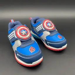 Marvel Avengers Toddler Boy's Size 8 Captain America Light-Up Sneaker Shoes