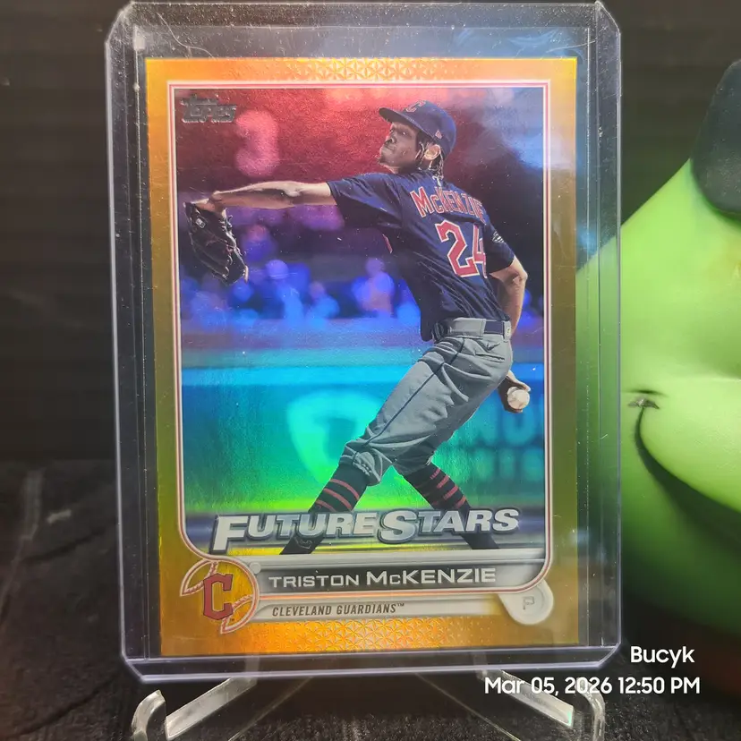2022 Topps Gold Foil - Triston McKenzie Cleveland Guardians