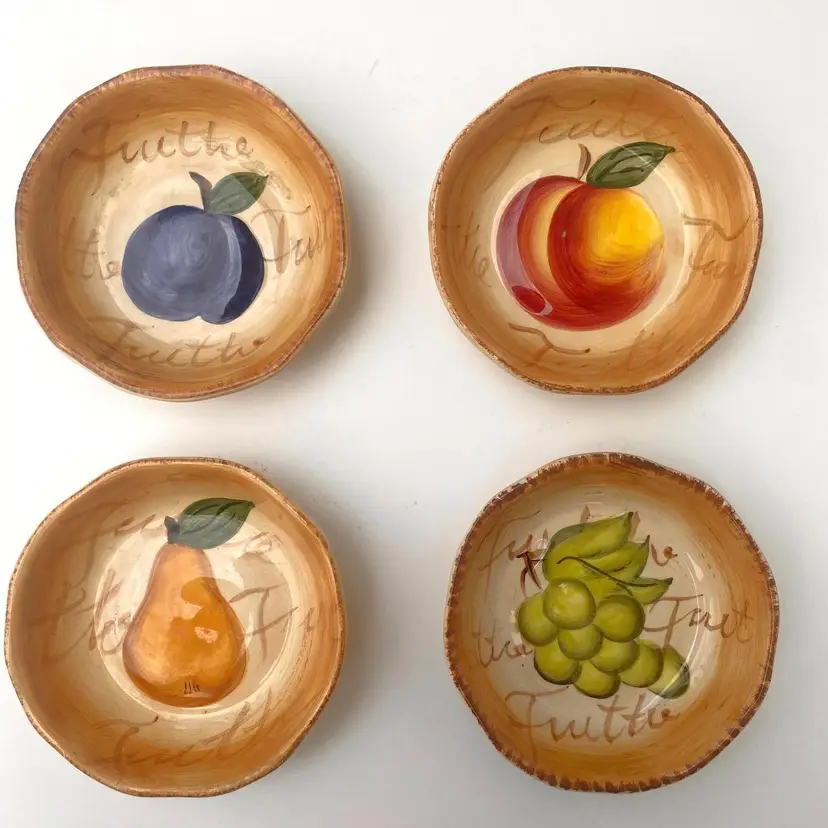 El Camino Hand Painted Set of 4 Dipping Dish