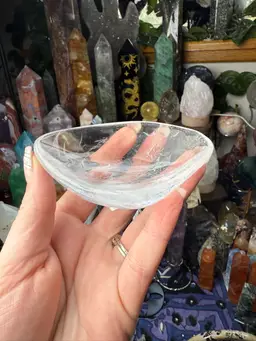 Clear Quartz Bowl 16D For Blue Owl