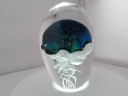 Dichroic jellyfish paperweight