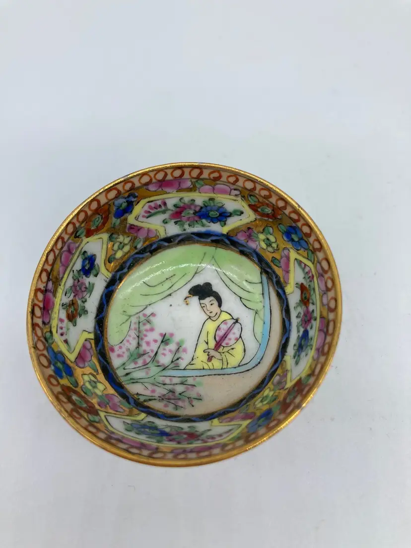 Miniature Vintage Chinese Porcelain Bowl