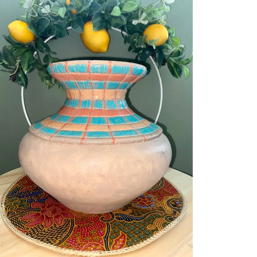 Southwestern SIGNED Barbara Horton Stone wash Pottery Vase