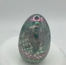 Mt Saint Helens Ash Egg Paperweight