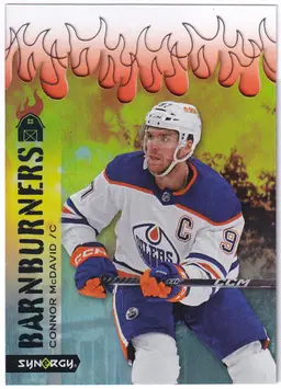 2023-24 Synergy Barnburners #BARN8 Connor McDavid Edmonton Oilers Hockey Card