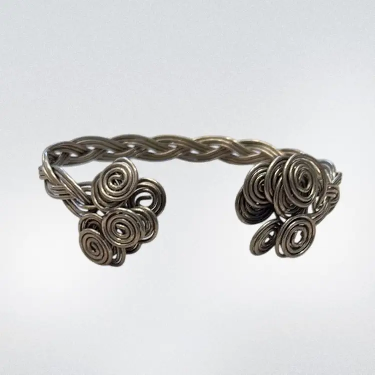 Vintage Handmade Wire Work Scroll Adjustable Bracelet