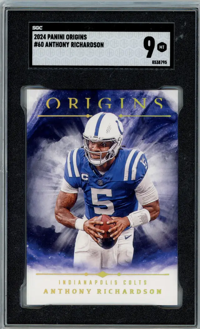 2024 Panini Origins ANTHONY RICHARDSON #60 COLTS SGC 9 MT