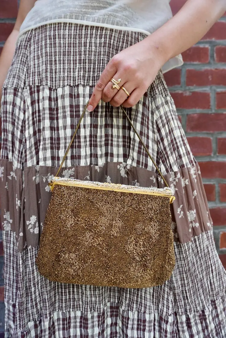 50's-60's Embellished Beaded Evening Bag