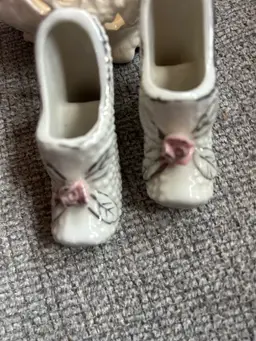 vintage ceramic shoes