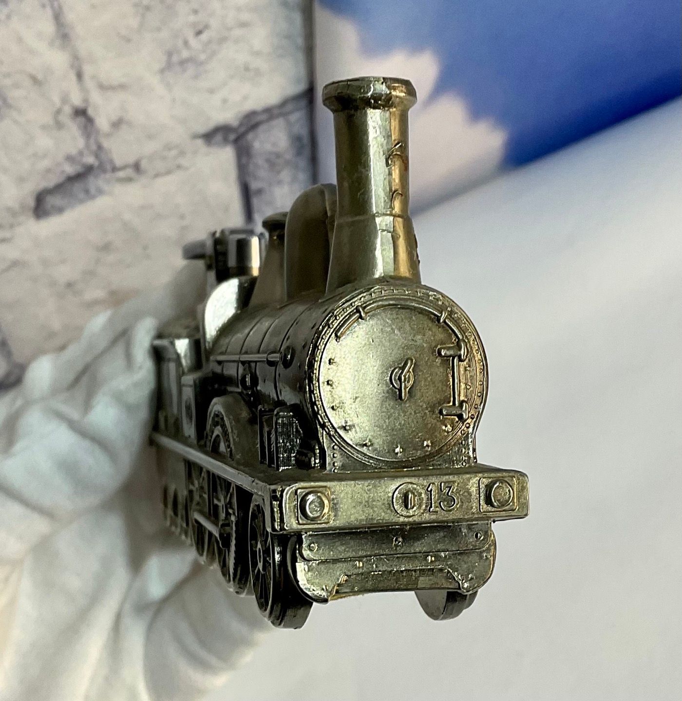 Vintage Train Lighter Japan - Metal - Westland Co. Imports - 6”
