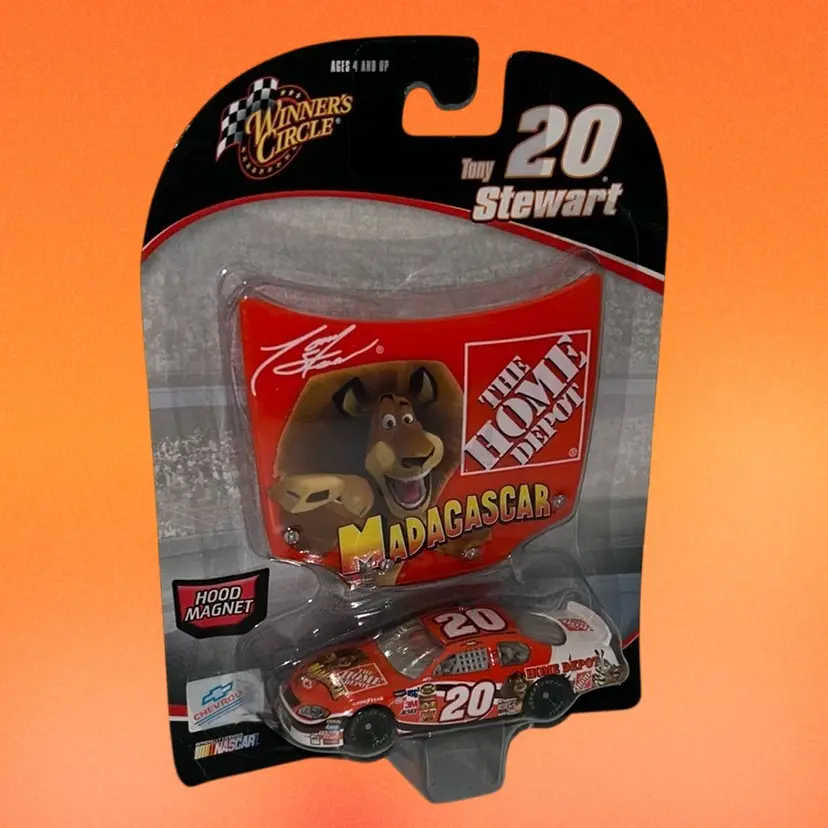 Winner Circle Tony Stewart Number 20 Madagascar, Home Depot diecast car, See Pictures And Description