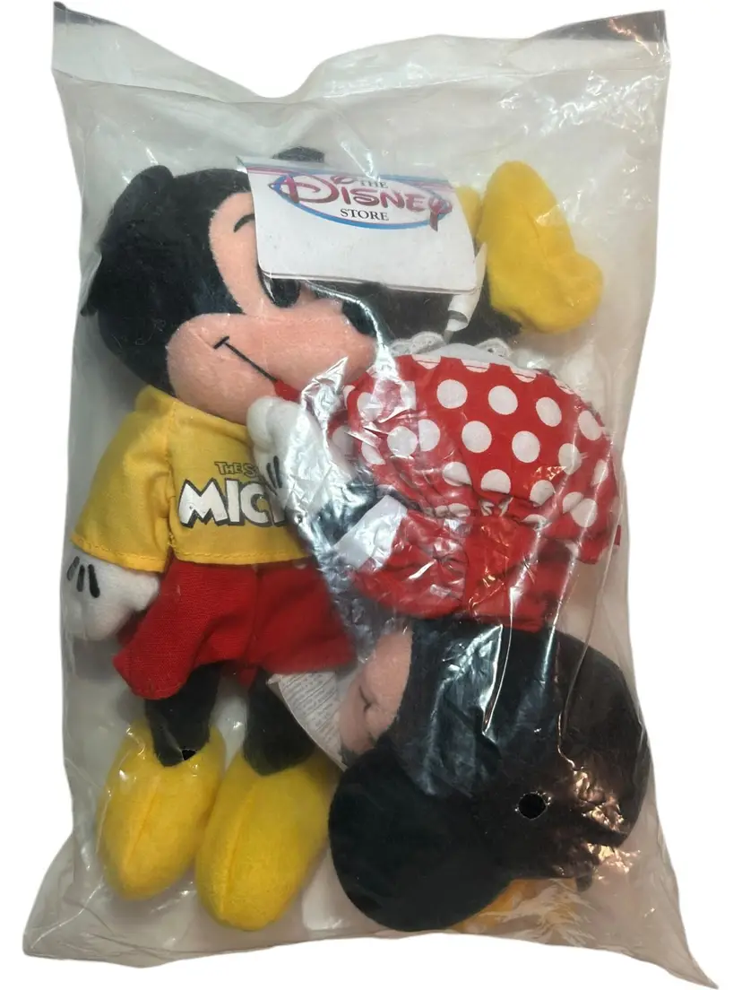 Disney Store MIni Bean Bag Plush The Spirit of Mickey and Minnie Mouse New