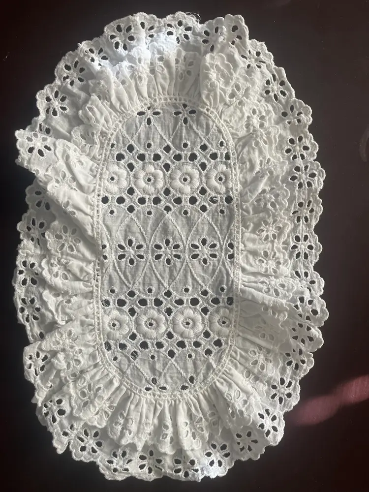 Oval Doily Handmade 12”x8”