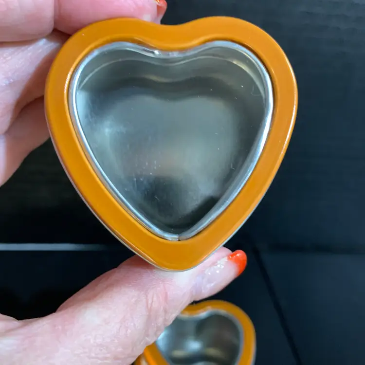 15-Heart Shaped Tins