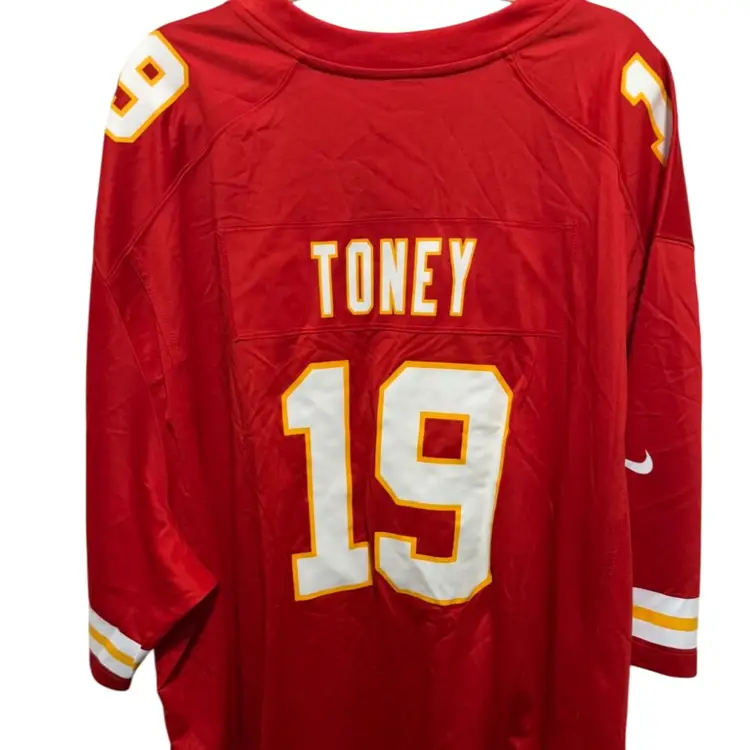 New$130 KADARIUS TONEY NIKE KANSAS CITY CHIEFS RED HOME GAME FOOTBALL JERSEY 5XL