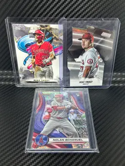 Mike Trout lot w/ Nolan Schanuel /299