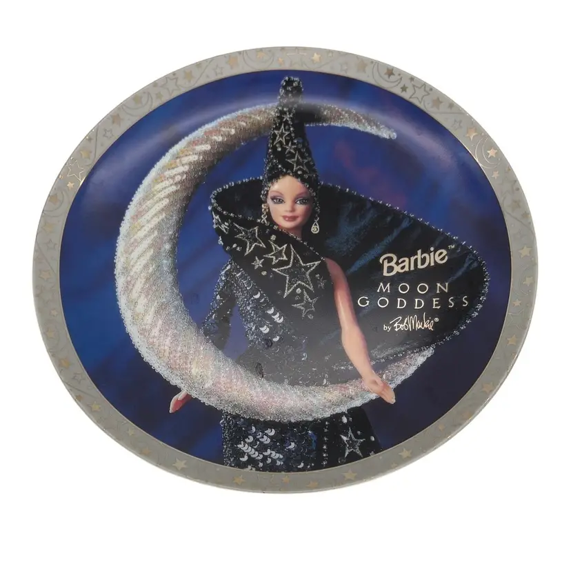1996 Barbie Collectible Plate Moon Goddess Enesco Limited Edition 8" Bob Markie