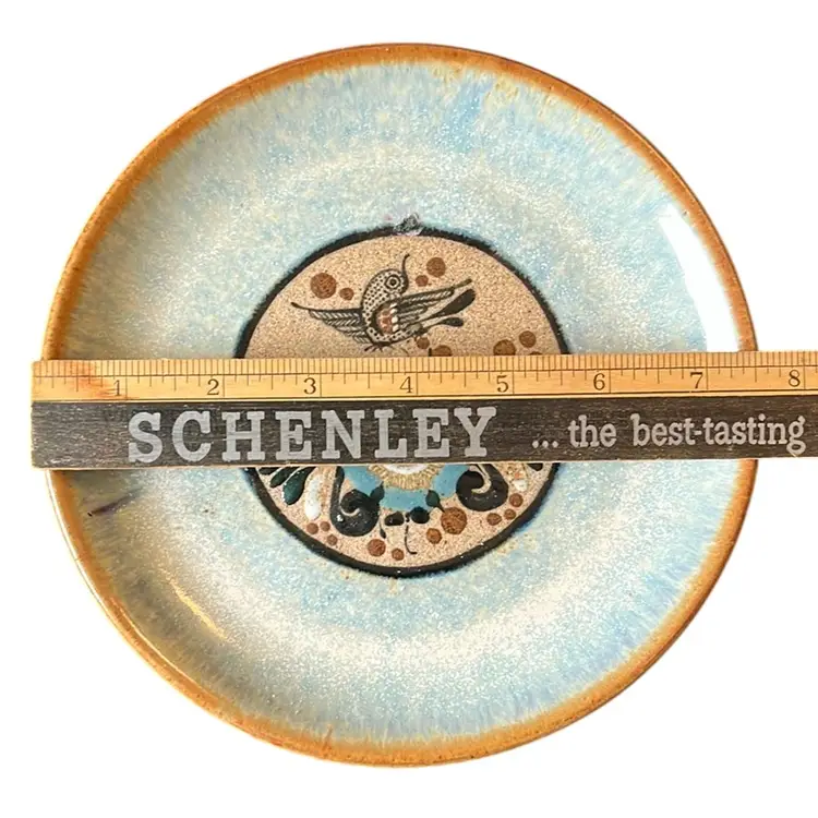 Vintage Tonala Mexican Pottery Plate