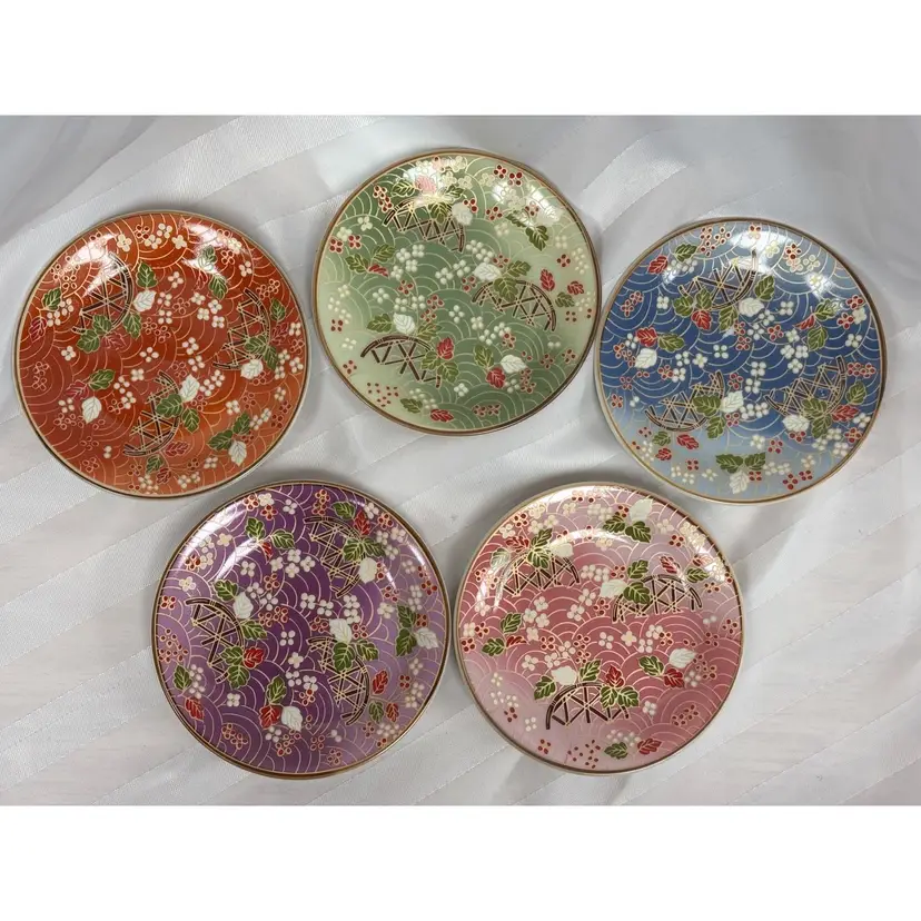 Five Japanese Ko-Sara Plates