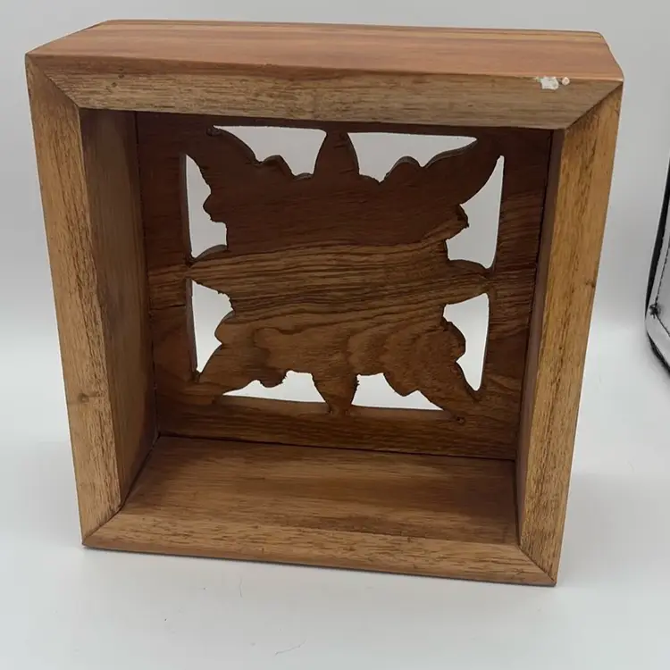 Wood Floral Wall Art