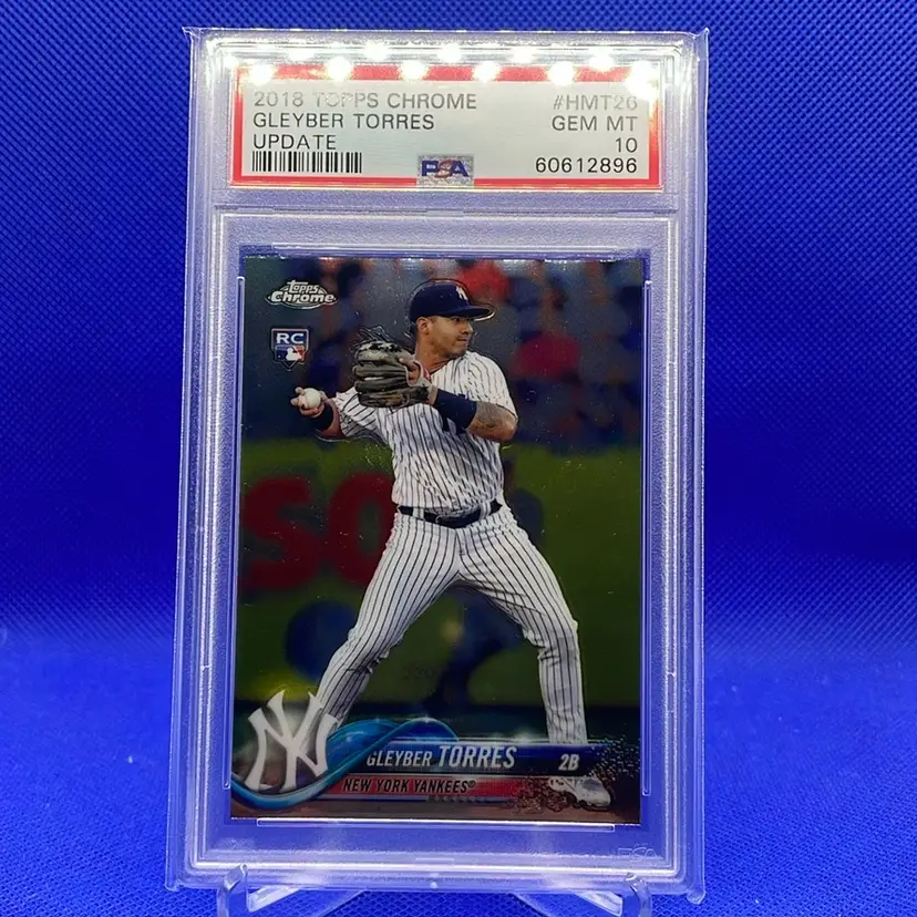 2018 Topps Chrome Update Gleyber Torres RC PSA 10 Detroit Tigers