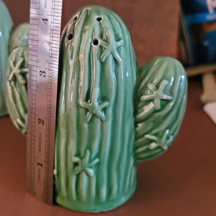 Vintage Cactus Salt And Pepper Shaker Set c.1990s - As Is