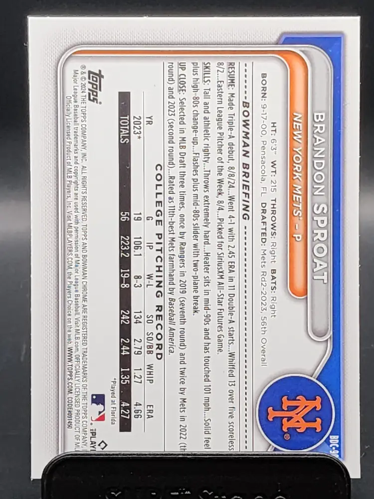 2024 Bowman Chrome Brandon Sproat /150