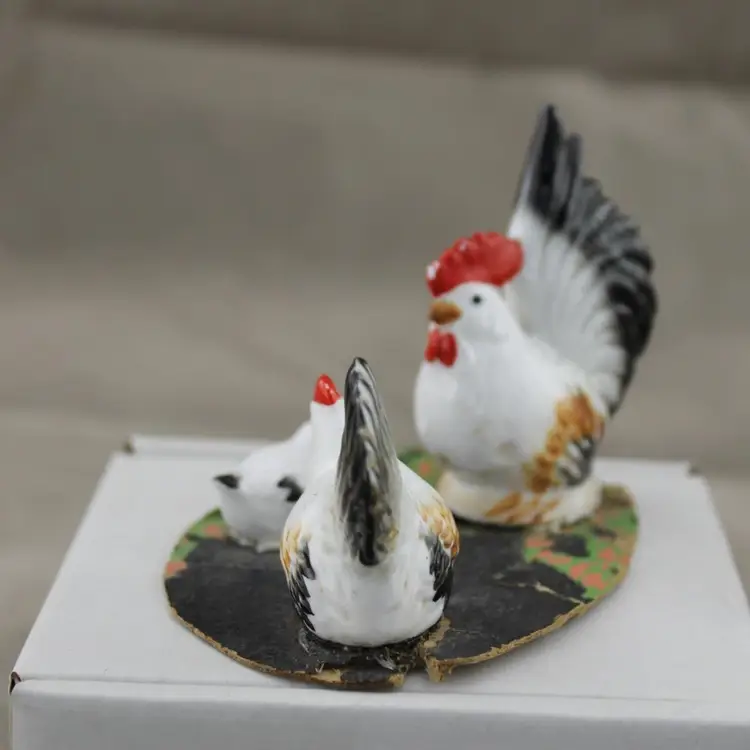 Set of 3 Vintage Chicken Figures
