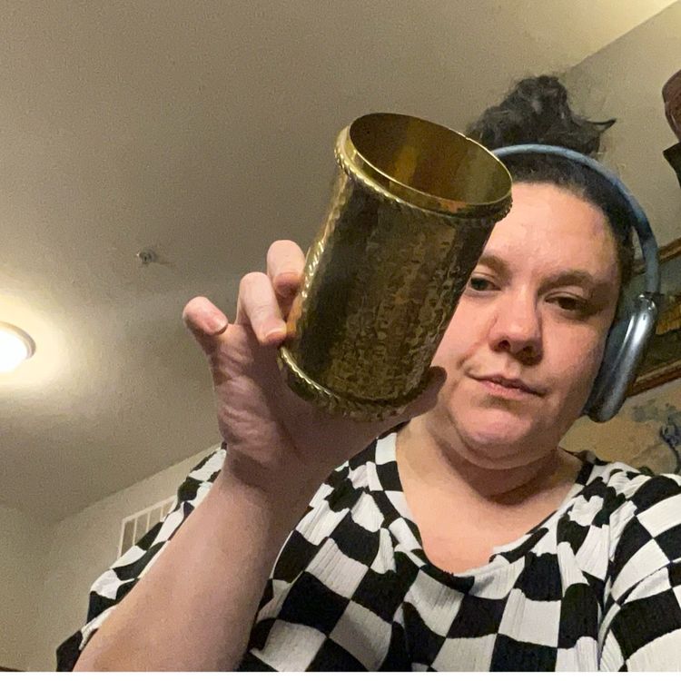 Solid Brass Pencil Holder / Vase