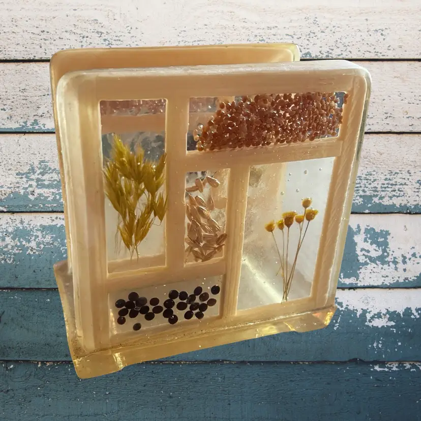 Vintage Mcm Mid Century Modern Resin Napkin Holder