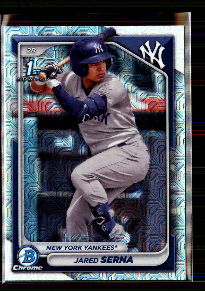 Jared Serna 2024 Bowman Chrome Mega Box Mojo Refractor Chrome Prospects #BCP-68 - New York Yankees - (147-163)