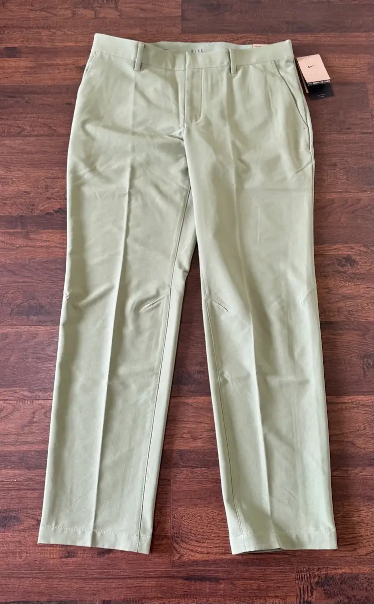 New Nike Tour Repel Men's Slim Golf Pants, FD5624-386 Olive Green Men's 35x32