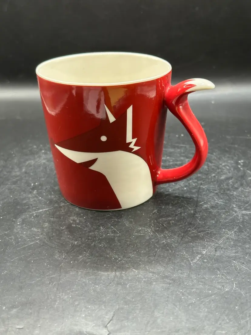 Starbucks 2012 Fox 8oz Coffee Mug Tail Handle