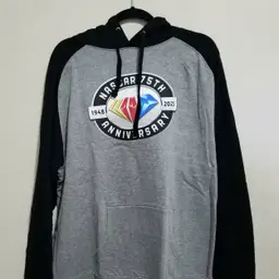 NASCAR 75th Anniversary Fleece Pullover Grey/black XL  Hoodie