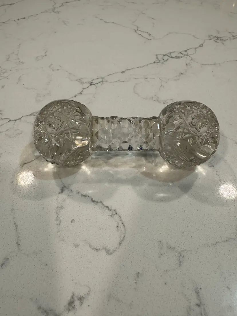 Crystal Knife Rest Antique