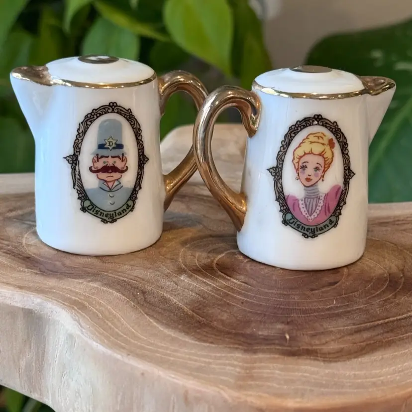 Mid-Century Disneyland Salt And Pepper Shakers
