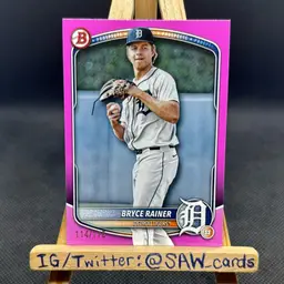 Bryce Rainer 2025 Bowman Paper Pink /175 Detroit Tigers