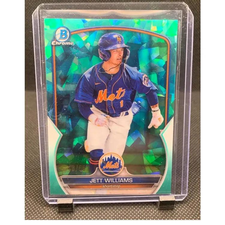 Jett Williams 2023 Bowman Chrome Sapphire Aqua /55