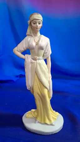 Vintage Art Deco Style Lady Figurine | 1920s Inspired Statue | Hollywood Regency Decor