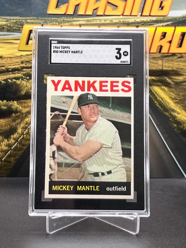 Mickey Mantle Topps 1964 SGC 3