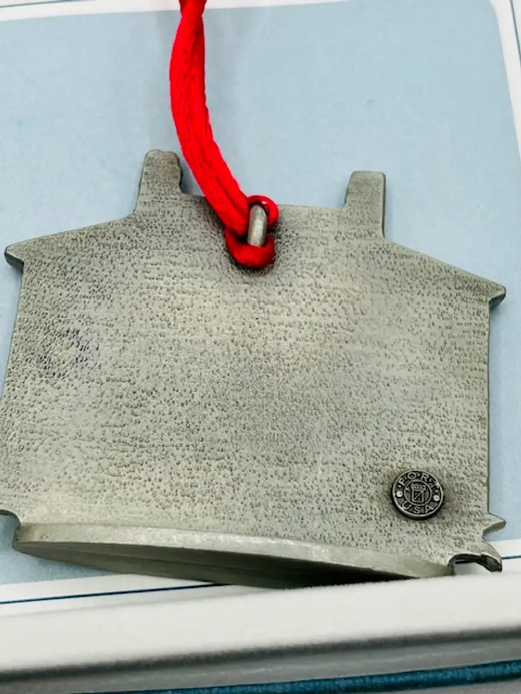 Fort Pewter Ornament Varnum House East Greenwich RI